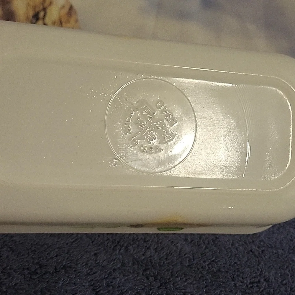 Fire-King vintage loaf pan 8 1/4